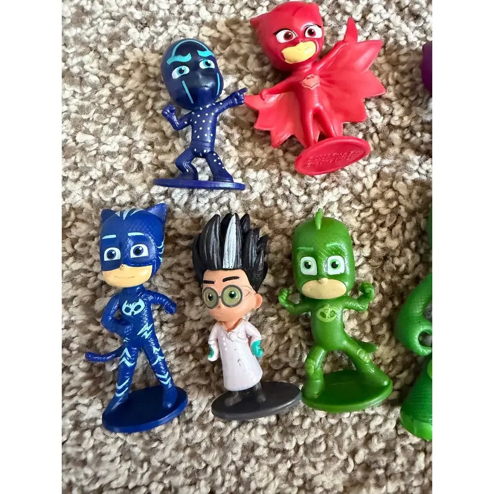 PJ Masks Figure Lot of 9 Catboy Owlette Gekko Romeo Luna Girl An Yu Night Ninja